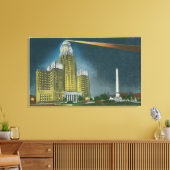 Anzeige des Rathauses Leinwanddruck (Insitu (Wohnzimmer))