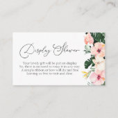 Anzeige-Dusche für tropisches Brautparty Begleitkarte (Vorderseite)