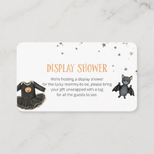 Anzeige Dusche Halloween Baby Dusche Begleitkarte