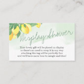 Anzeige Dusche ohne Wrap Gedicht Citrus Lemon neut Begleitkarte (Vorderseite)