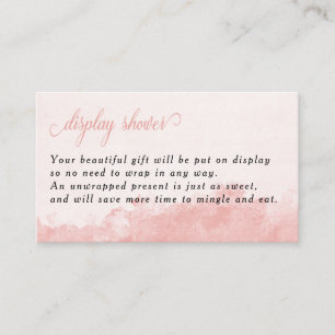 Anzeige Dusche Wasserfarbe Tinte Wasch Textur Rosa Begleitkarte