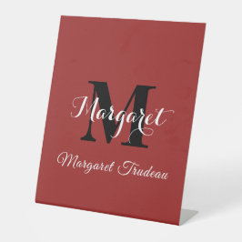 Anzeige eines benutzerdefinierten, roten Vorlagenn Sockelschild