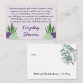 Anzeige eines Geschenkes für Duschgedicht Tag Wass Begleitkarte (Vorne/Hinten)