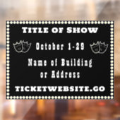 Anzeige-Fenster für Theater Fensteraufkleber (Blatt 2)