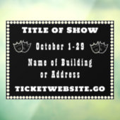 Anzeige-Fenster für Theater Fensteraufkleber (Blatt 3)