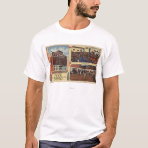 Anzeige für Armee-/der Marine-Y.M.C.A. Gebäude T-Shirt