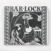 Anzeige für Bar-Verschluss Schreibmaschinen, Mousepad (Vorne)