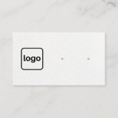 Anzeige für das Bild mit weißem Leder hinzufügen Visitenkarte (Vorderseite)