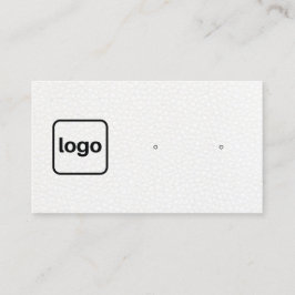 Anzeige für das Bild mit weißem Leder hinzufügen Visitenkarte