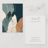 Anzeige für das Sammeln von Gold Tropical Leafy-Lo Visitenkarte (Vorne/Hinten)