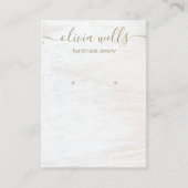 Anzeige für das Signaturskript "Weißes Holz" Visitenkarte (Vorderseite)