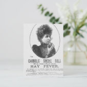 Anzeige für den Karbolrauch-Ball Postkarte (Stehend Vorderseite)