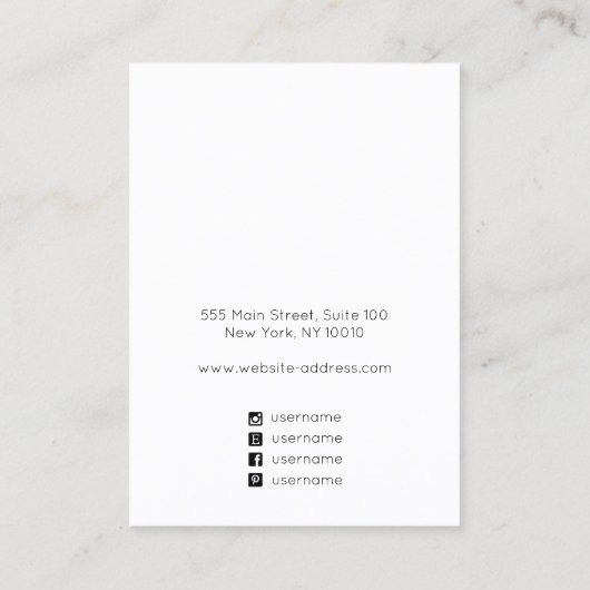 Anzeige für die Abstrakte Darstellung von Logofarb Visitenkarte (Rückseite)