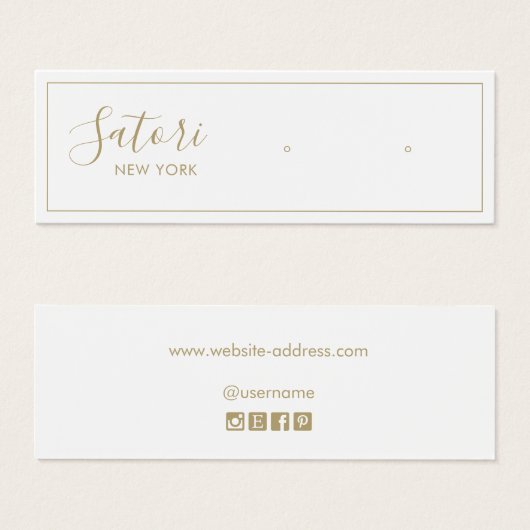 Anzeige für die Schreibstifte mit weißer Signatur (Vorne & Hinten)