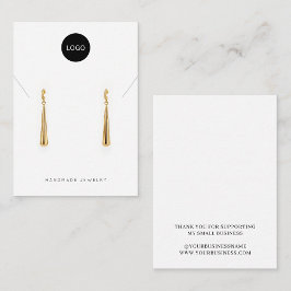 Anzeige für Ihre benutzerdefinierte Logo-Markenbez Begleitkarte