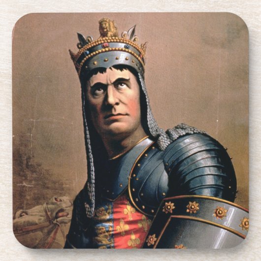 Anzeige für 'John McCullough als Richard III Untersetzer (Vorderseite)