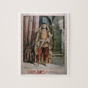 Anzeige für "Louis James als Othello" (Farbe Puzzle