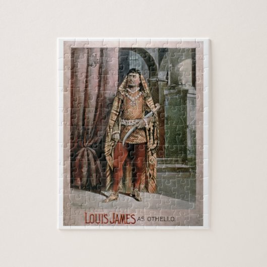 Anzeige für "Louis James als Othello" (Farbe Puzzle (Vertikal)
