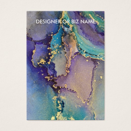 Anzeige für mehrfarbige Gold Liquid Art Earring (Vorderseite)