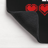 Anzeige Herz 8 Bit Grafik Video Game Player Gi Mousepad (Ecke)