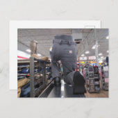 Anzeige im merkwürdigen Speicher Postkarte (Vorne/Hinten)