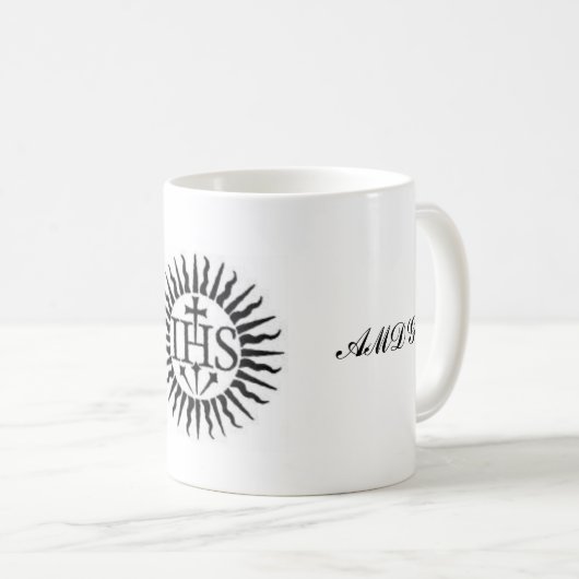 Anzeige majorem dei gloriam kaffeetasse (VorderseiteRechts)