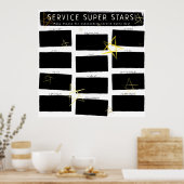 Anzeige mehrerer Mitarbeiter im Monat Foto Poster (Küche)