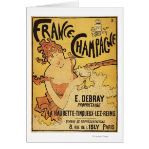 Anzeige-Plakat E. Deb Ray Champagne