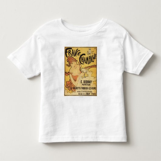 Anzeige-Plakat E. Deb Ray Champagne Kleinkind T-shirt (Vorderseite)