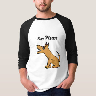 ANZEIGE sagen bitte schneidenden Hundeshirt T-Shirt