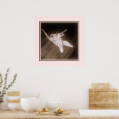 Anzeige "Toe Shoes" (Rose) Poster (Küche)