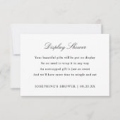 Anzeige von Duschkabinen mit benutzerdefinierten F RSVP Karte (Vorderseite)