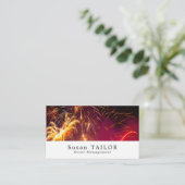 Anzeige von Fireworks, Veranstaltungsplaner Visitenkarte (Stehend Vorderseite)