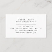 Anzeige von Fireworks, Veranstaltungsplaner Visitenkarte (Rückseite)