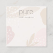 Anzeige von pastellfarbenen Gestell-Formen Quadratische Visitenkarte (Vorderseite)