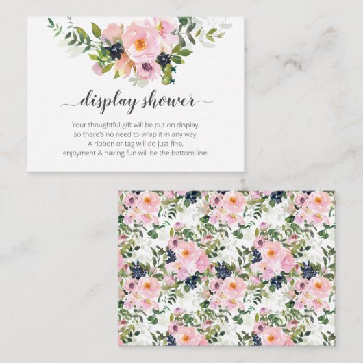 Anzeigedusche Begleitkarte (Vorne/Hinten)