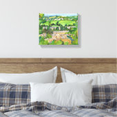 Anzeigen der Bath Watercolor Leinwand (Insitu (Schlafzimmer))