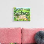 Anzeigen der Bath Watercolor Leinwand (Insitu (Wohnzimmer))