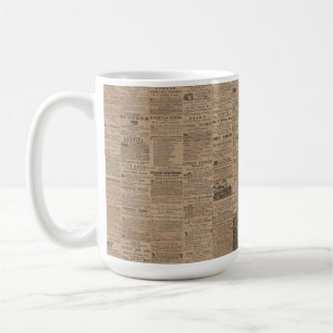 Anzeigen der Vergangenheit, NY 1856 Kaffeetasse