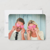 Anzeigen des Datums (Aquamarin) Einladung (Vorderseite)