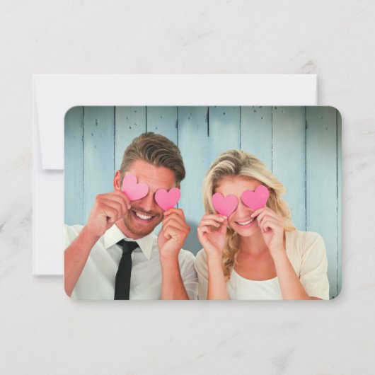 Anzeigen des Datums (Lila) Einladung (Vorderseite)