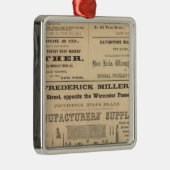 Anzeigen durch neun Firmen Silbernes Ornament (Rechts)