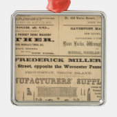 Anzeigen durch neun Firmen Silbernes Ornament (Vorne)