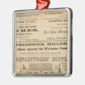 Anzeigen durch neun Firmen Silbernes Ornament (Links)