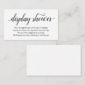 Anzeigen-Duschen-Einsatz für die Einladung - (Vorne/Hinten)