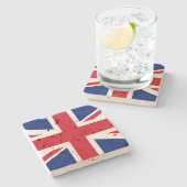 Anzeigen Ihrer Farben - Großbritannien Steinuntersetzer (Seitenansicht)