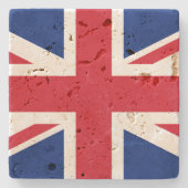 Anzeigen Ihrer Farben - Großbritannien Steinuntersetzer (Vorderseite)