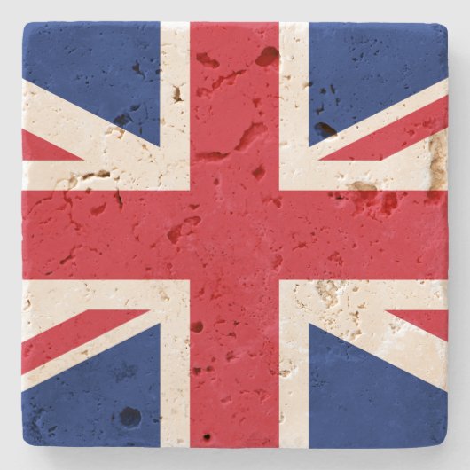 Anzeigen Ihrer Farben - Großbritannien Steinuntersetzer (Vorderseite)