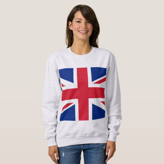 Anzeigen Ihrer Farben - Großbritannien Sweatshirt (Vorne ganz)