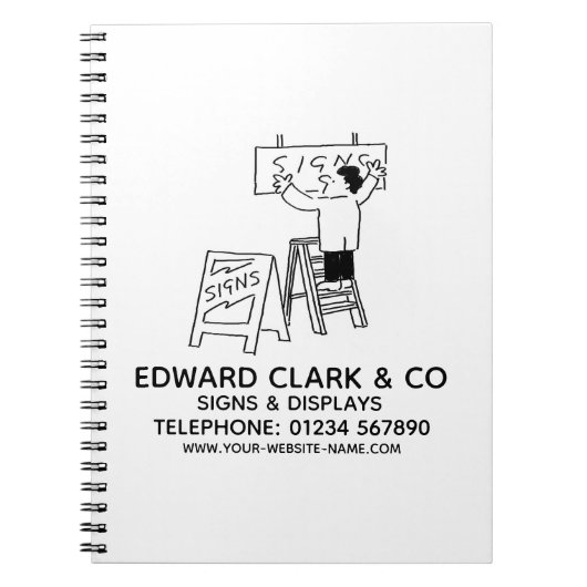 Anzeigen und Anzeigen von Notebooks Notizblock (Vorderseite)